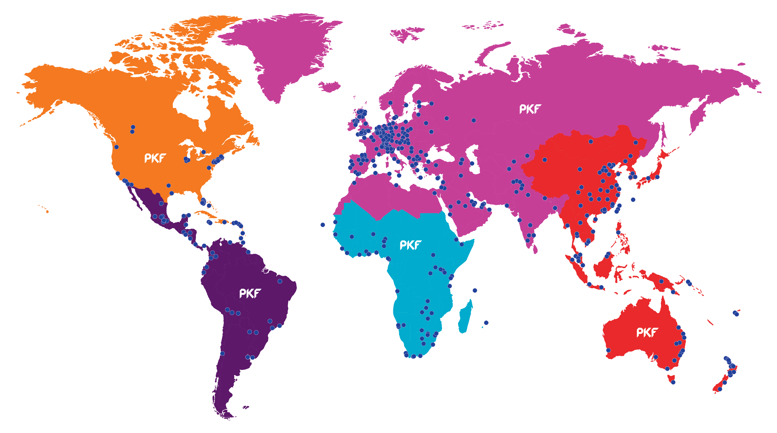 PKF Network map